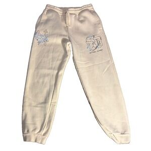 Supply & Demand Women's Sweatpants  Tapered Graphic Size Small Tan
